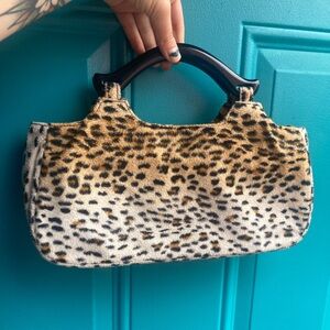 Leopard print handbag